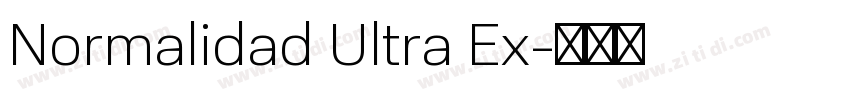 Normalidad Ultra Ex字体转换